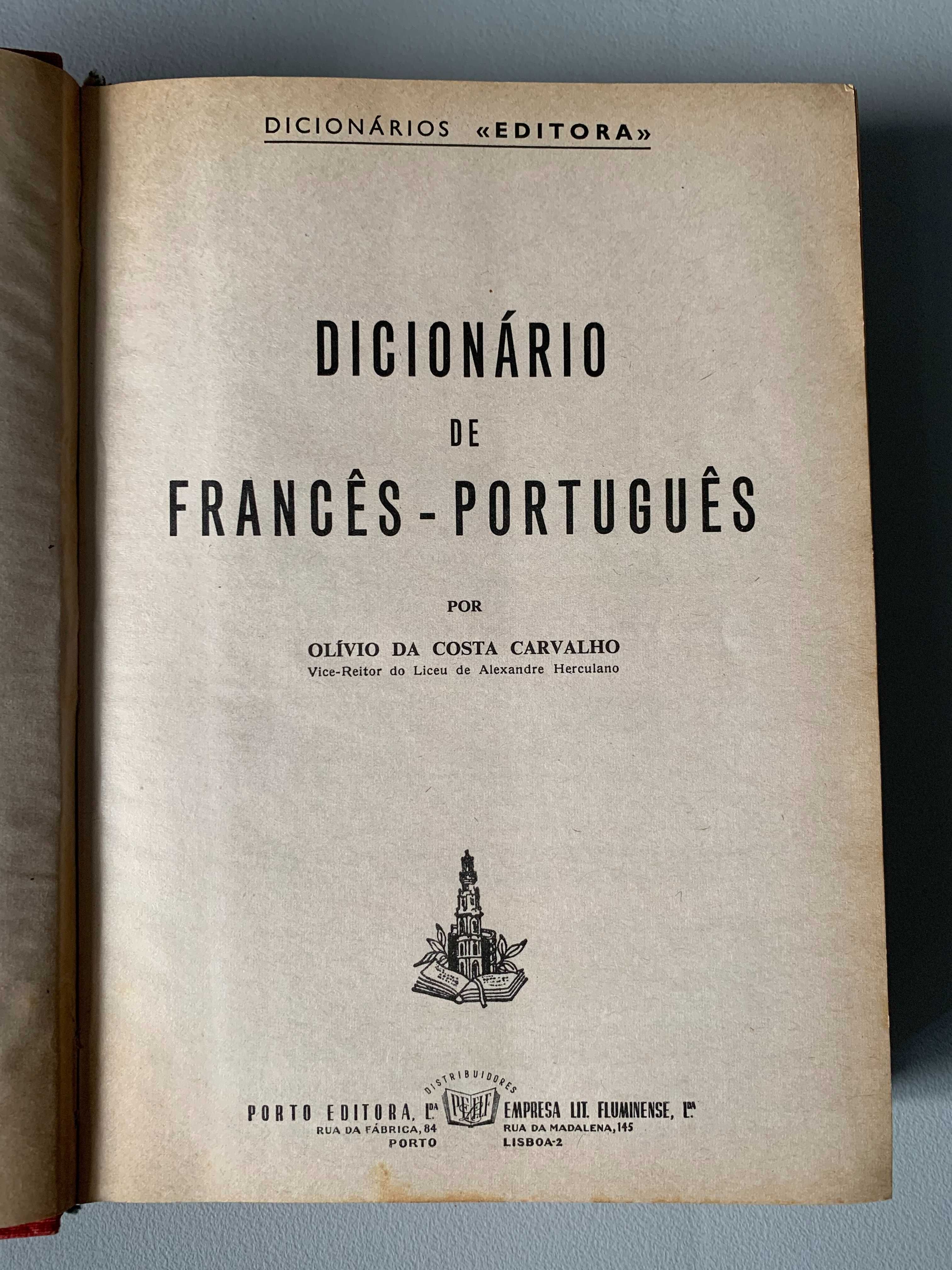 Dicionário Antigo de Francês-Português