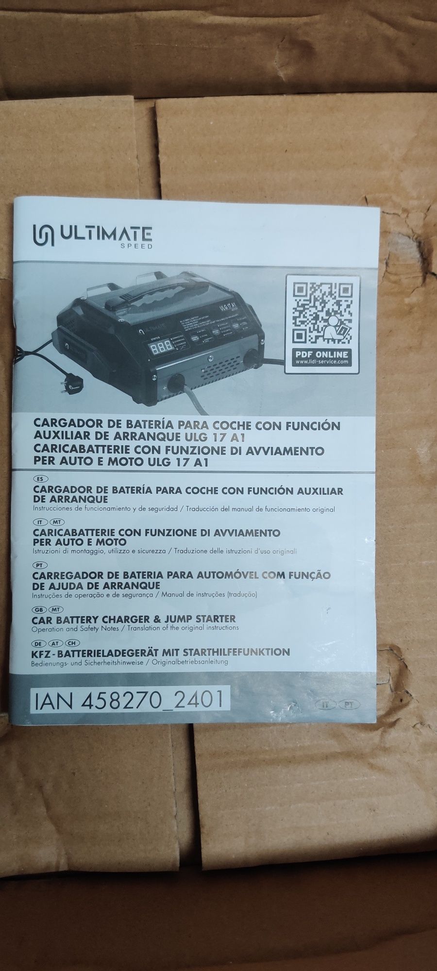 Carregador de baterias com booster
