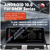 Ecrã 10.25" Full HD Android 10 Snapdragon BMW Série 1 3 4 5 X1 X3 X4