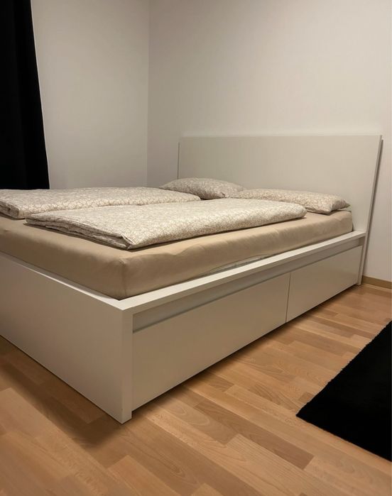 Łóżko Malm 140x200 IKEA + szuflady