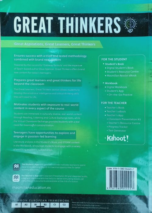 Manual Ingles Great Thinkers