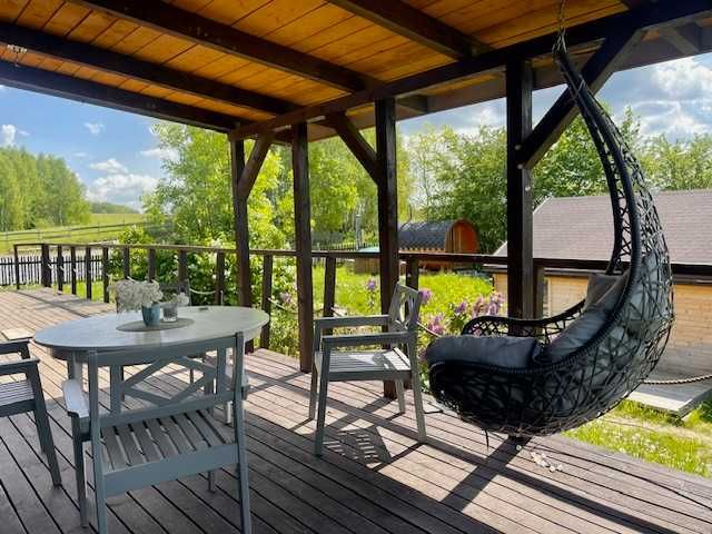 Domek na Warmii i Mazurach z sauną i banią, okolice jeziora Dadaj