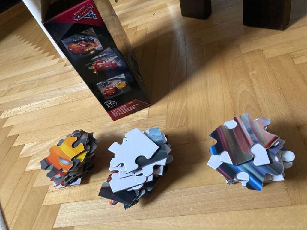 Puzzle 3D Auta McQueen