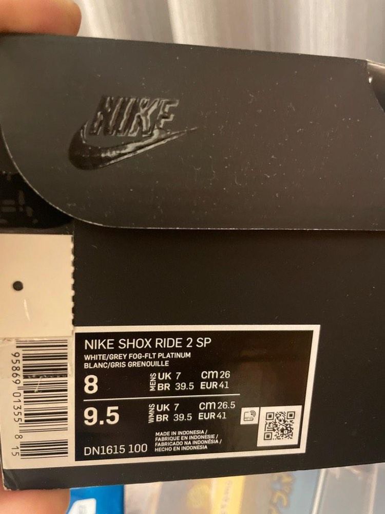 Nike Shox Ride 2 Supreme 1:1 ORIGINAL наложка!