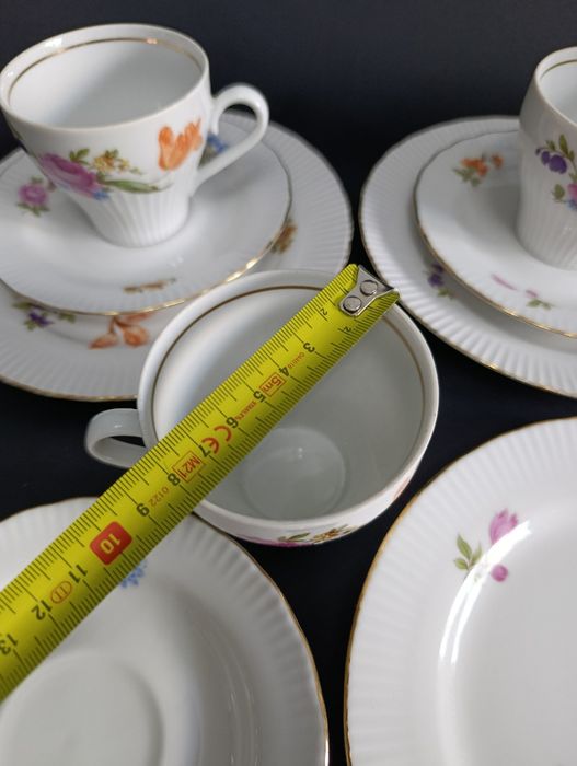 Porcelanowy komplet ILMENAU do kawy / herbaty dla 6 osób