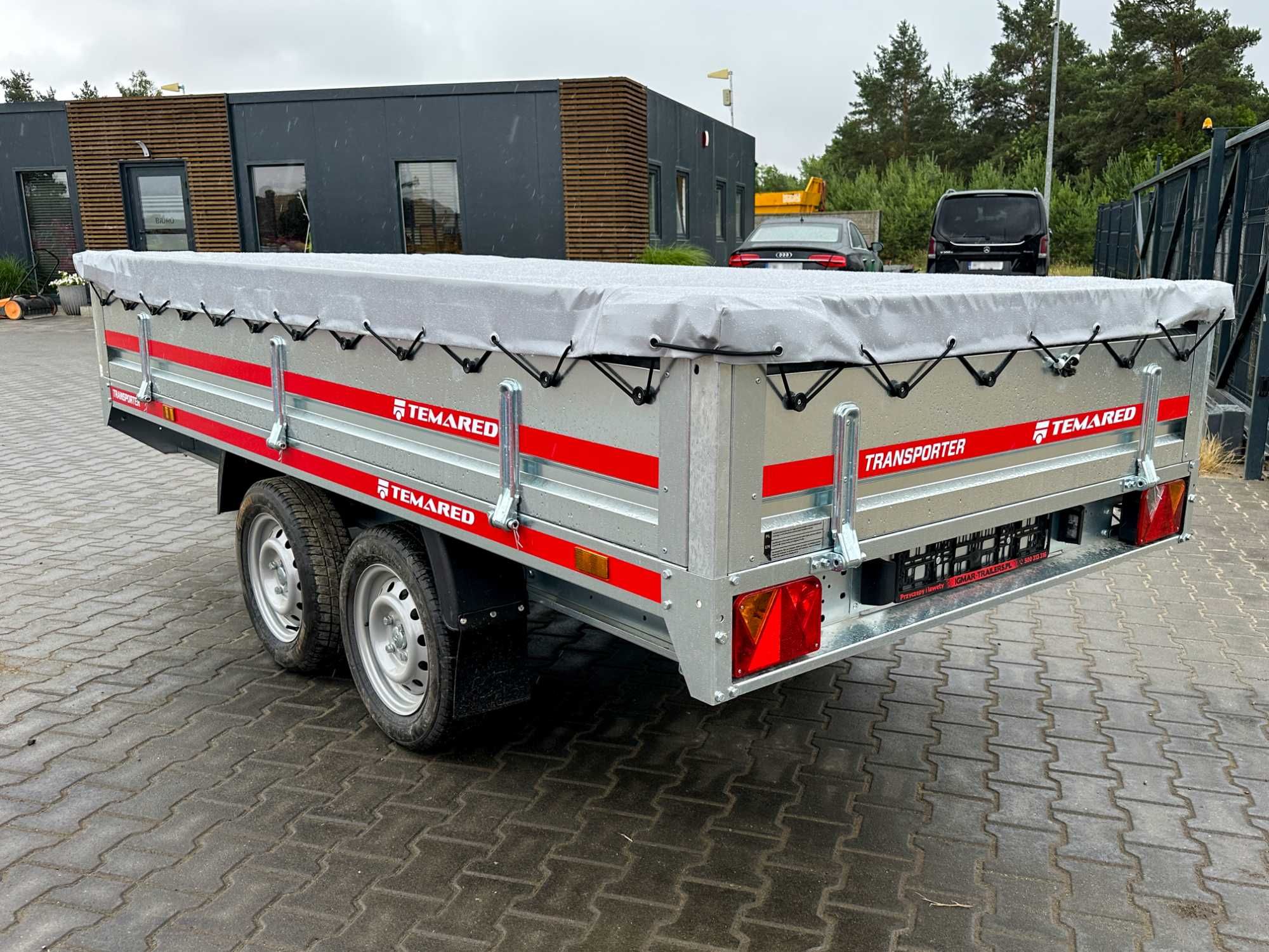 Przyczepka 304x151 cm TEMARED TRANSPORTER 3015/2 0,75T + plandeka