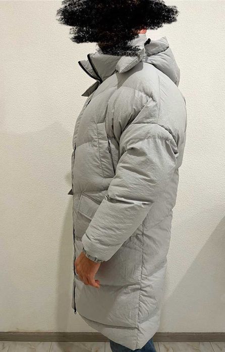 Куртка/пуховик чоловічий сірий новий