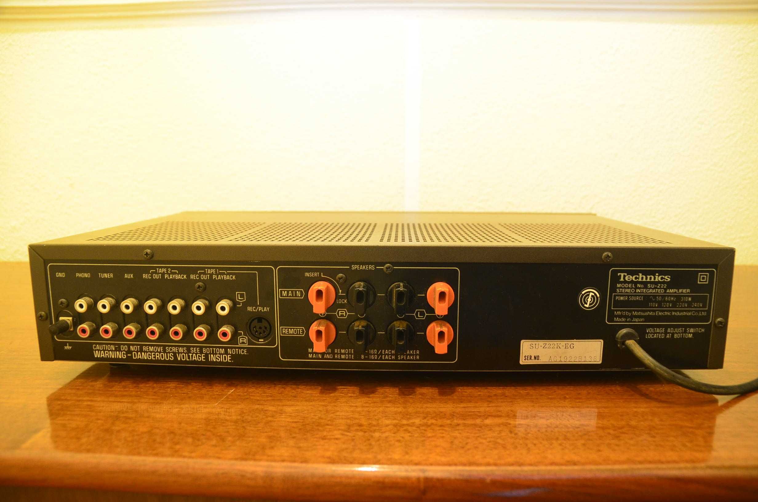 Amplificador Technics SU-Z22 + oferta de Rádio Technics ST-Z22