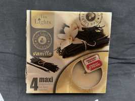 Tea Lights Vanilla maxi 4 sztuki