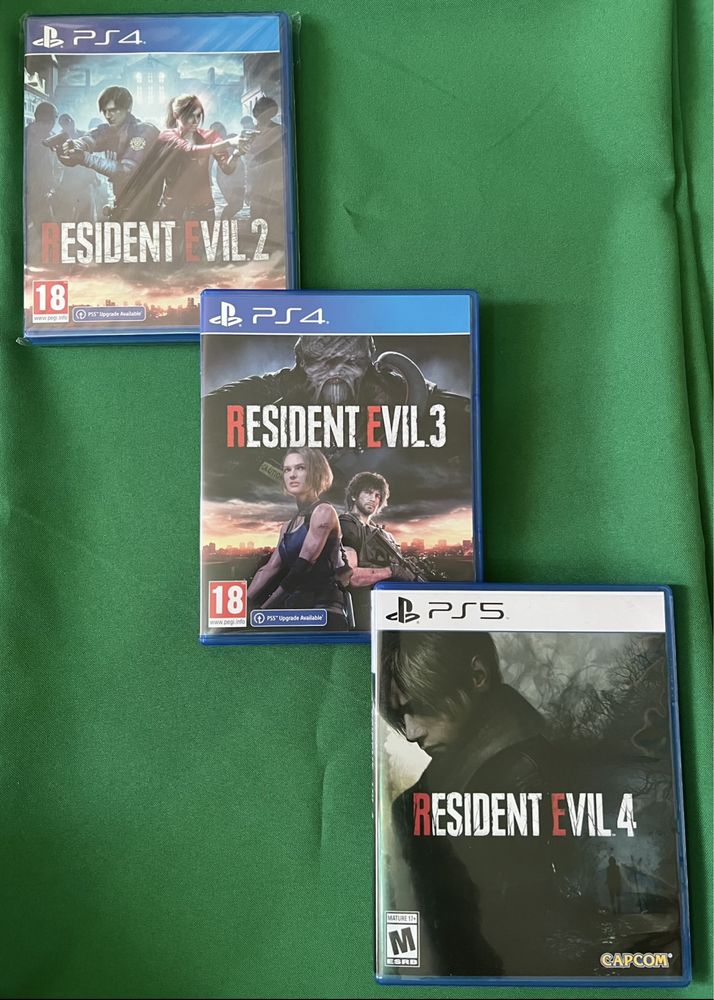 Колекція Resident evil 2, 3, 4 на PS4/PS5, рос повна озвучка