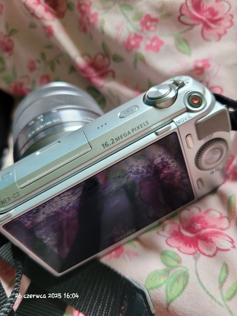 Sony nex c3 bezlusterkowiec apart cyfrowy ładowarka torba