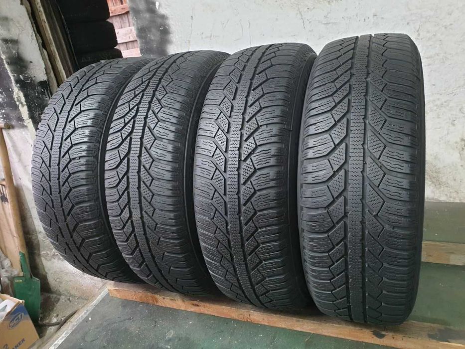 Felgi alu Nissan R15 4x100 opony zimowe 185/65R15 5,8mm Semperit