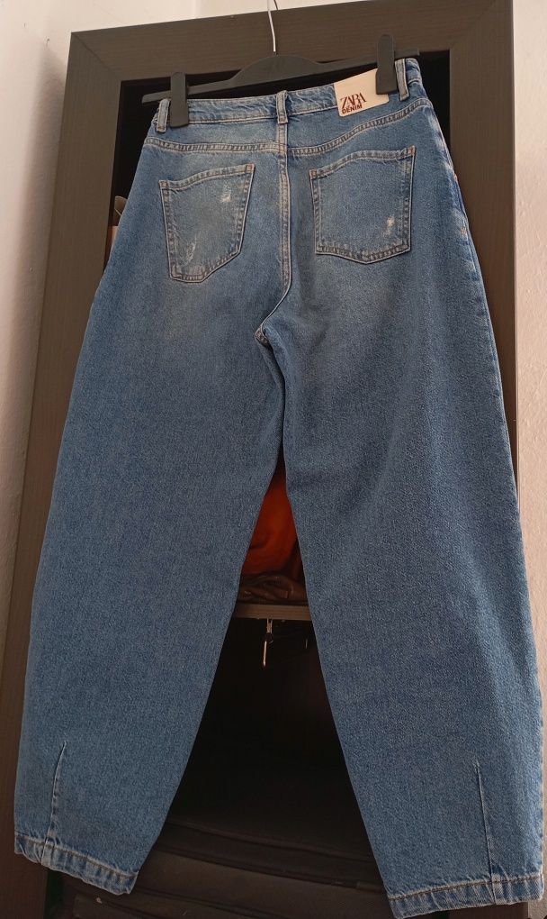 ZARA 36r jeansy szeroki typu slouchy baggi wysoka jakość