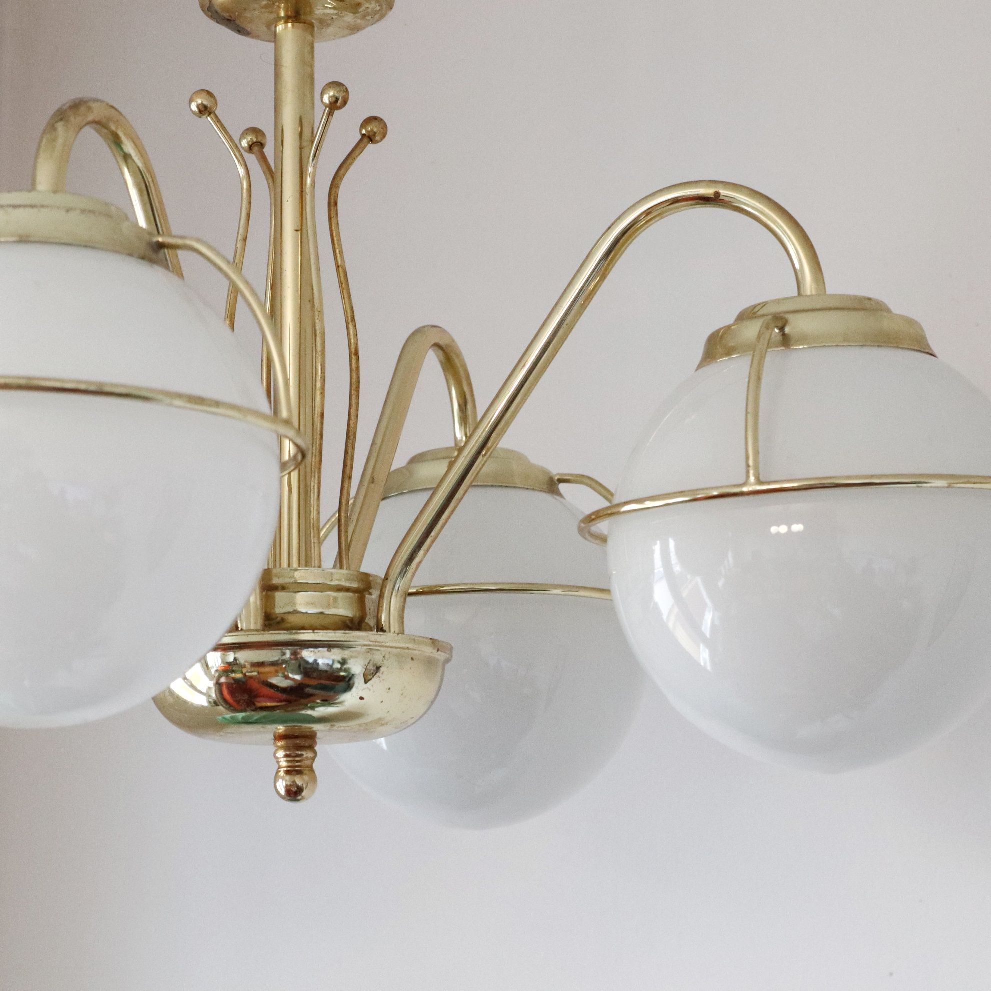 Lampa wisząca sufitowa żyrandol vintage retro art deco Bauhaus