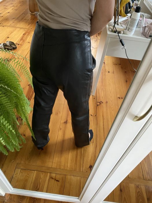 Spodnie skórzane damskie M