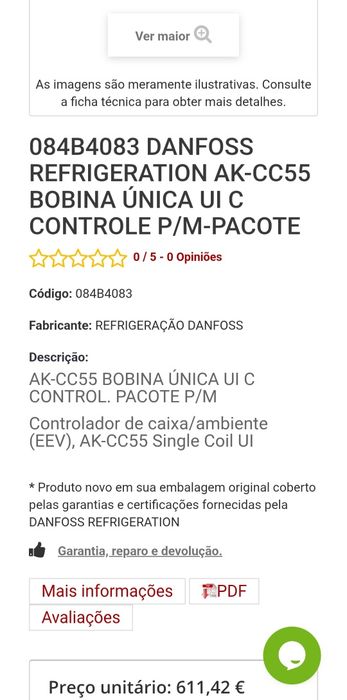 Controlador AK-CC55 single coil UI