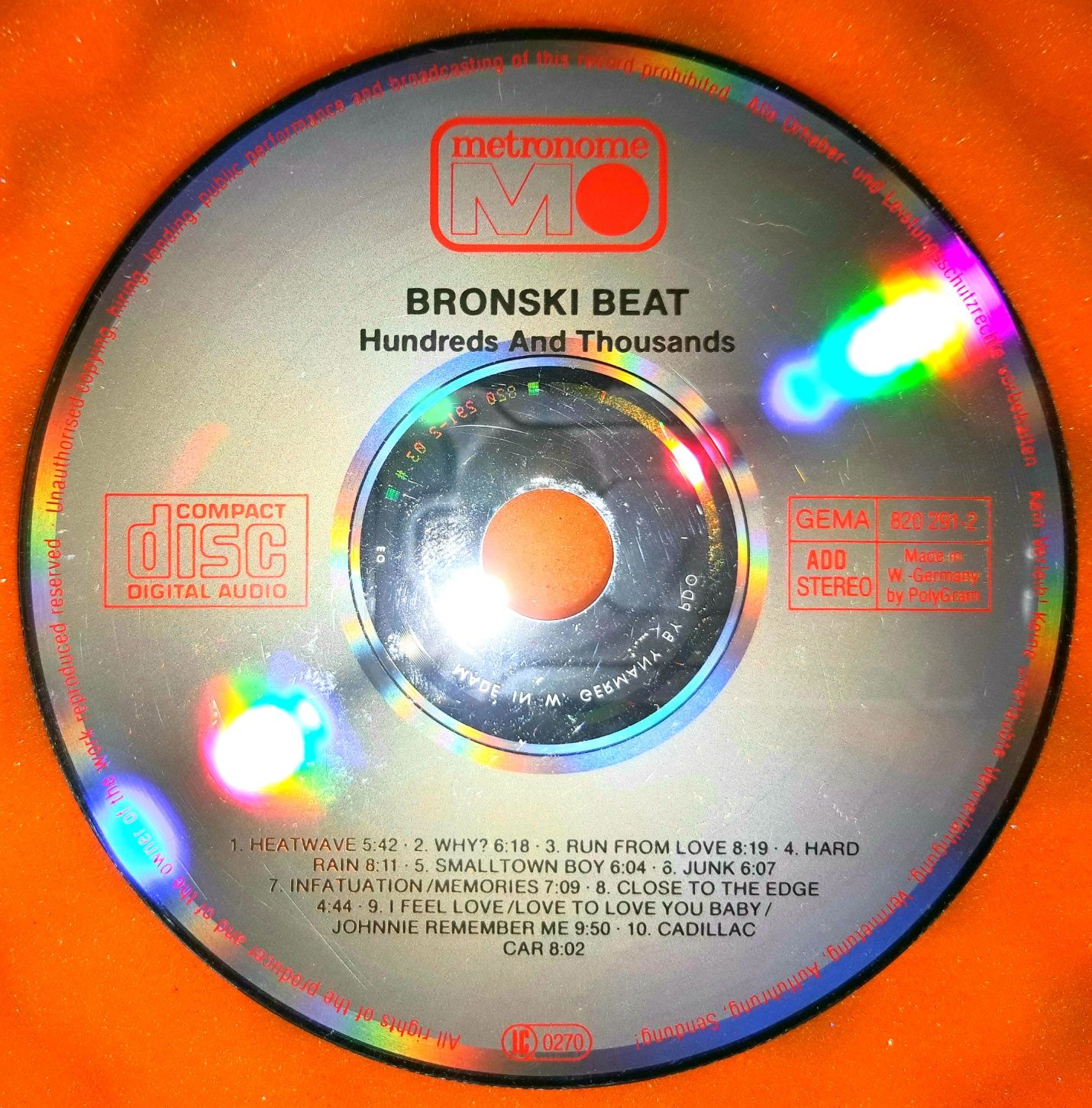 Bronski Beat – Hundreds & Thousands (CD, 1985?)