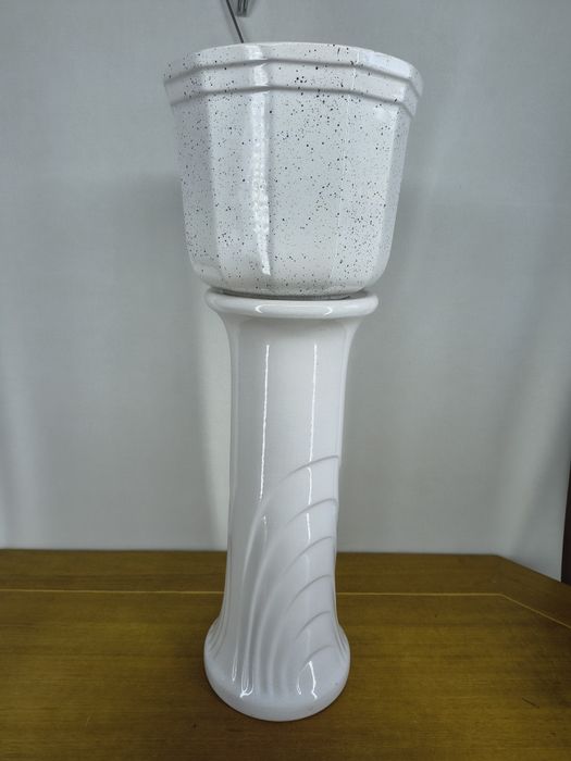 Zestaw ceramiczny – podstawa West Germany + osłonka na doniczkę