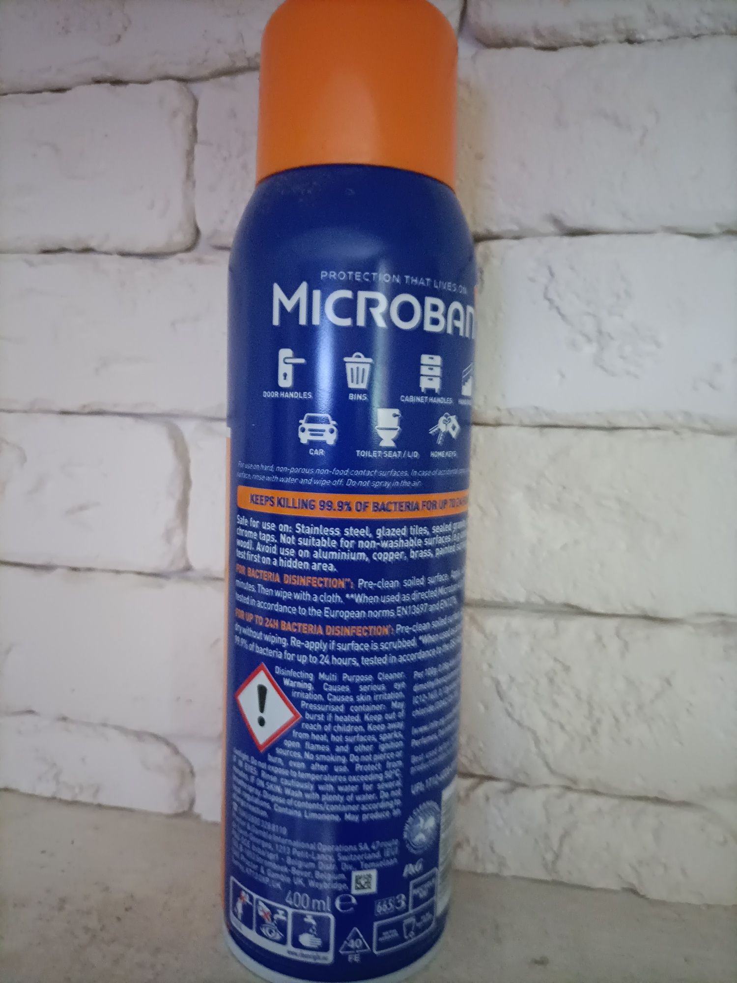 Дезінфікуючий спрей Microban 24 Hour
