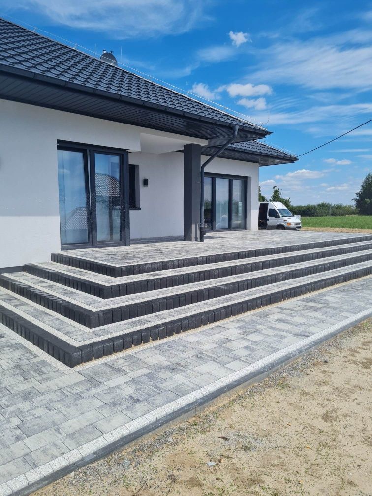 Układanie kostki brukowej - firma Dorex