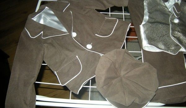 Super garnitur garniturek RETRO 6części chrzest