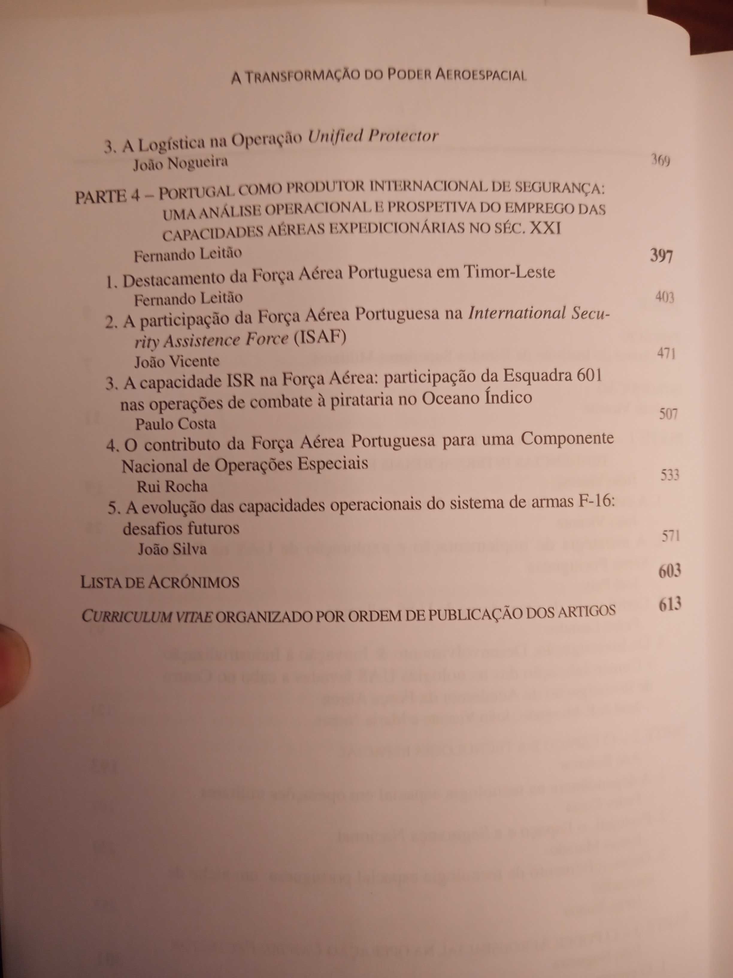 Livro "A Transformação do Poder Aeroespacial"
