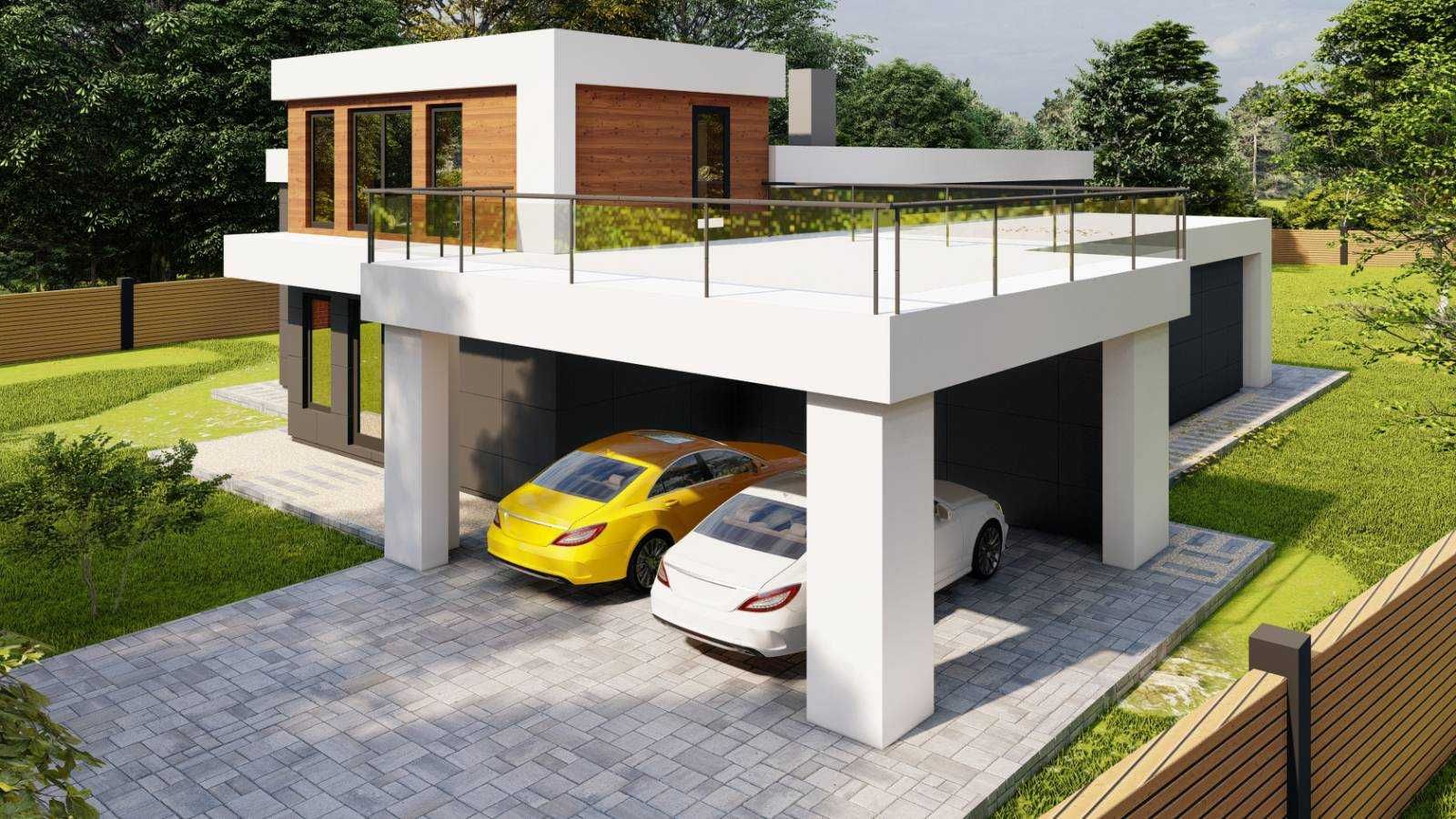 Проект будинку за 60грн/м2. 3D візуалізація, Архітектор, Конструктор