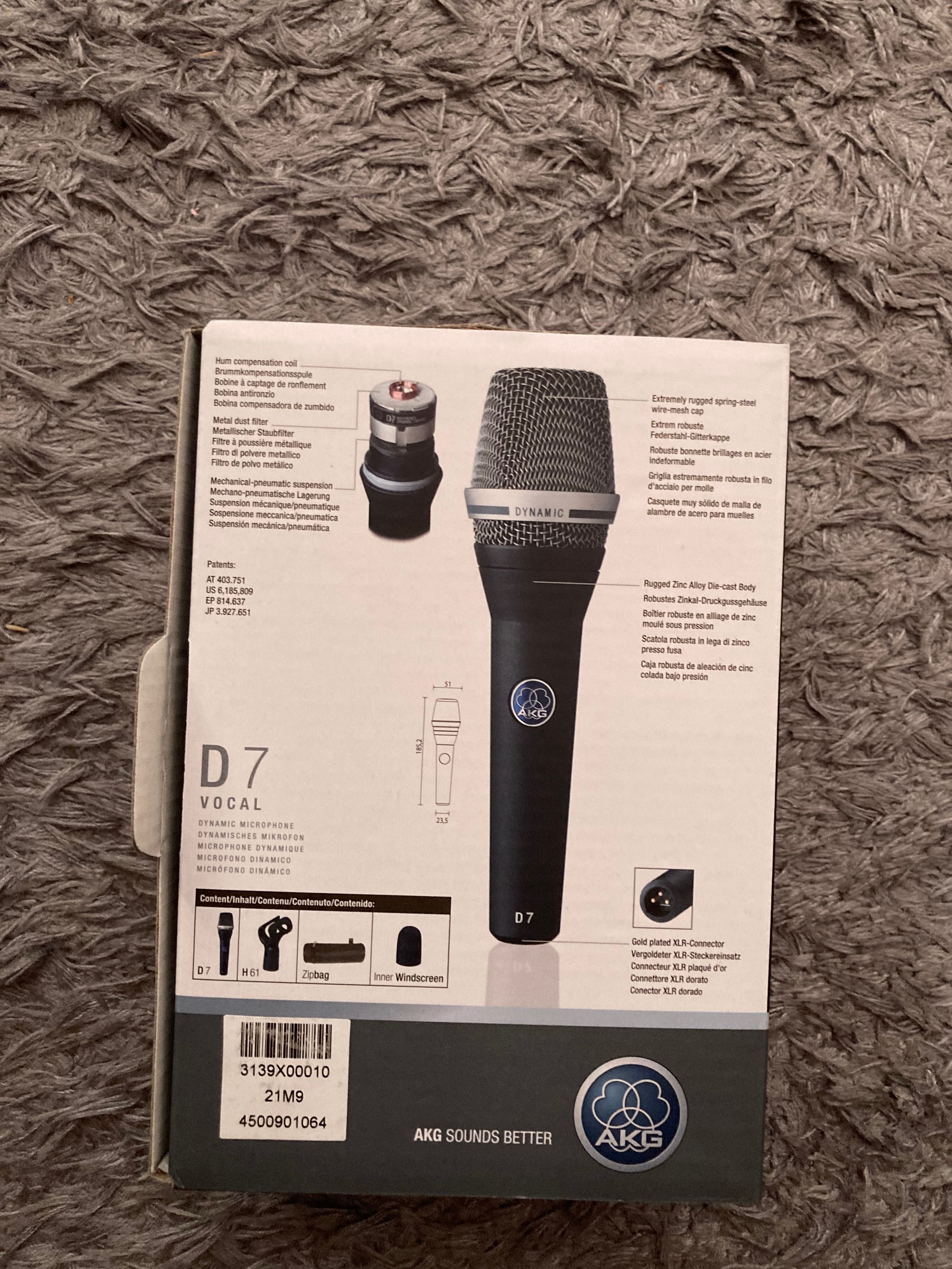 Mikrofon dynamiczny akg d7