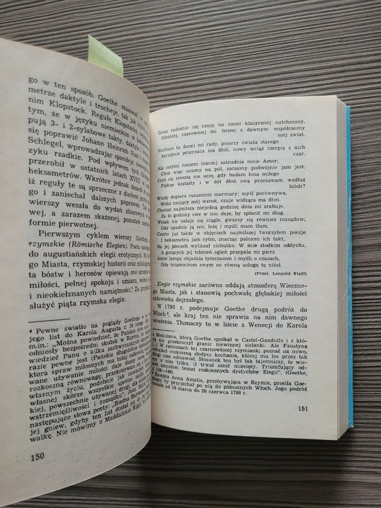 5502. "Johann Wolfgang Goethe" Marian Szyrocki