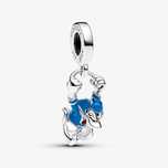 Pendente Disney Pato Donald Pandora em Prata de Lei 925 Novo!