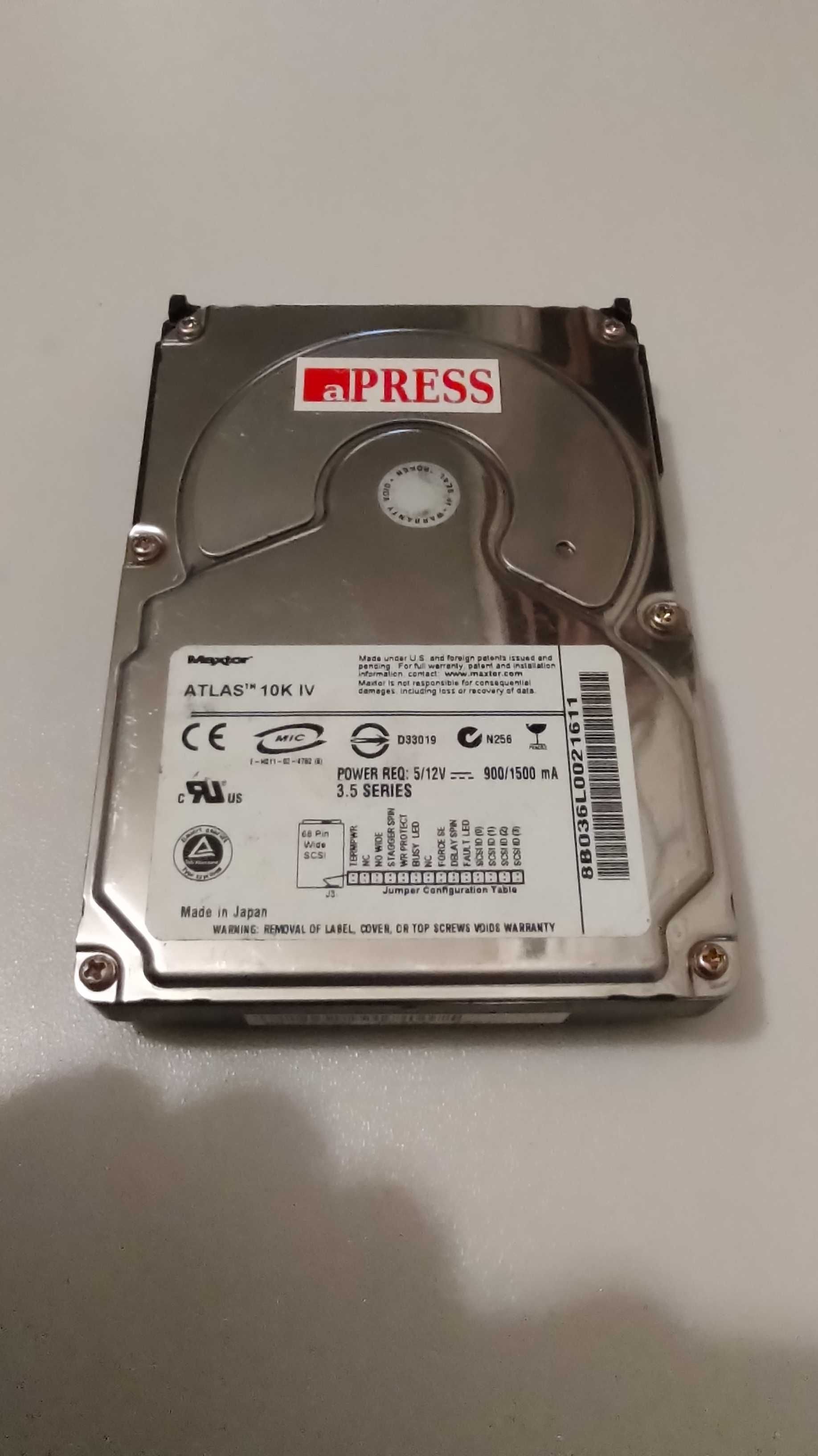 MAXTOR ATLAS 10K IV 36GB 10K 8MB SCSI U320 3.5'' 8B036L0