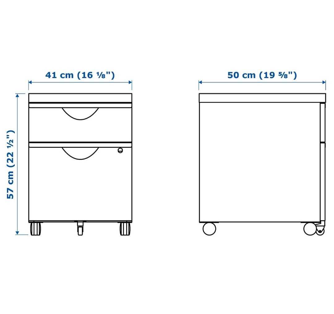 Szafka z 2 szufladami Erik Ikea