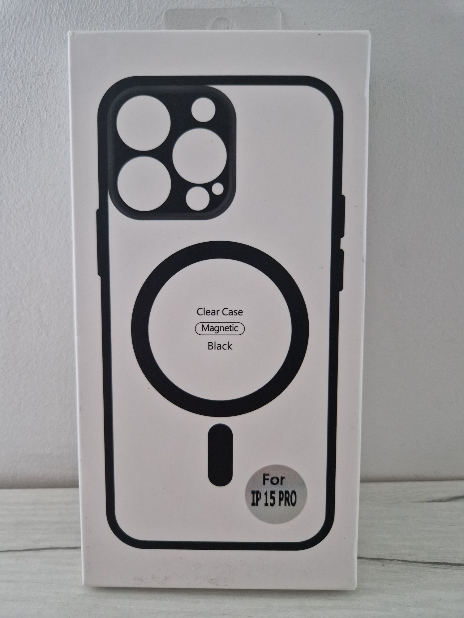 Acrylic Color Magsafe Case do Iphone 15 Pro czarny