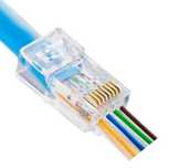 Złącze modularne 8P8C-RJ45 UTP kat.6 przelot 20sz