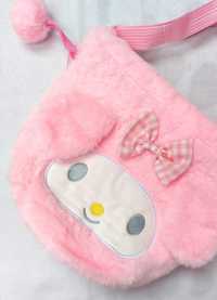 My Melody Sanrio Kawaii pluszowa torebka torba na ramie listonoszka