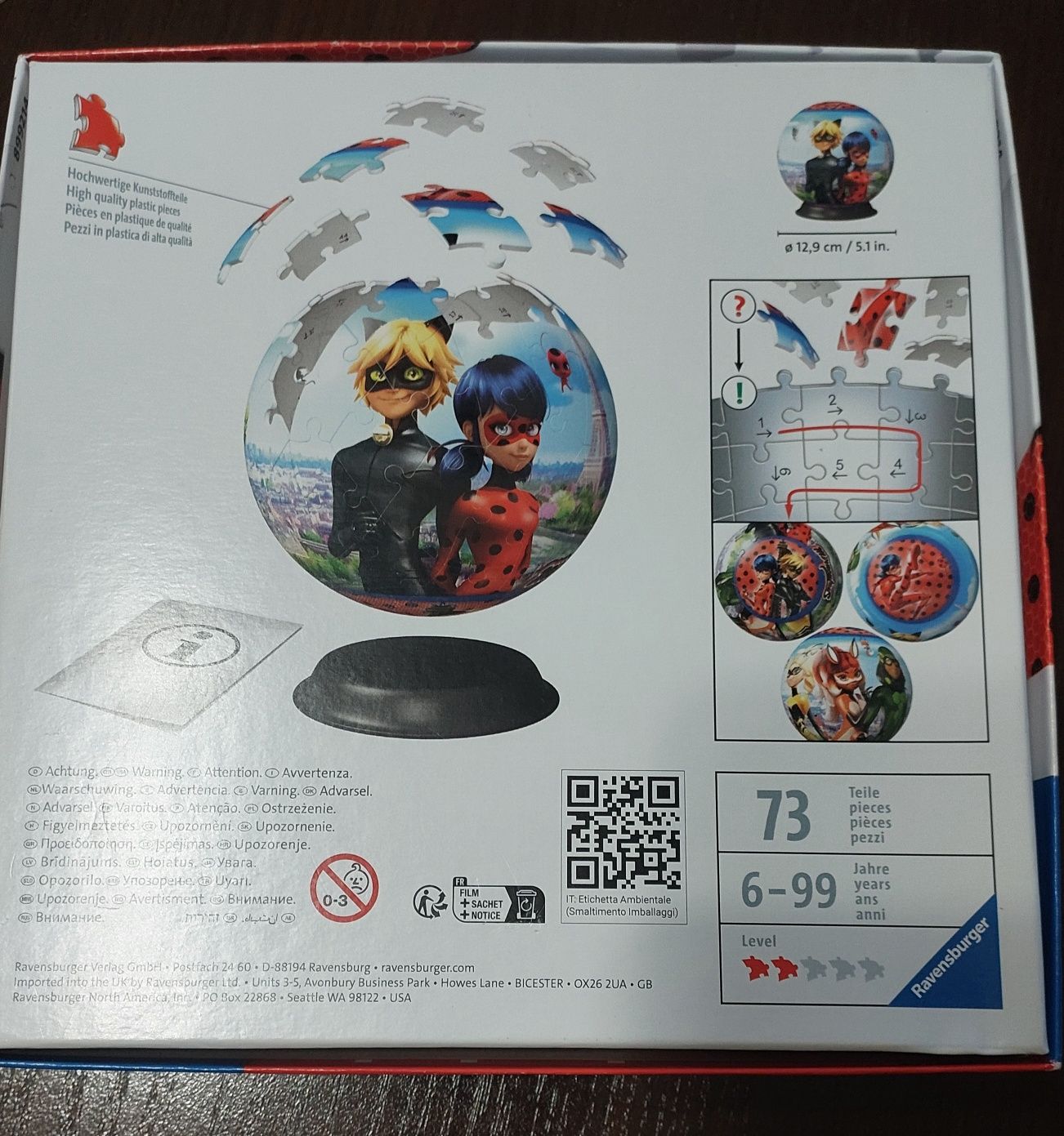Puzzle 3 d biedronka I czarny kot