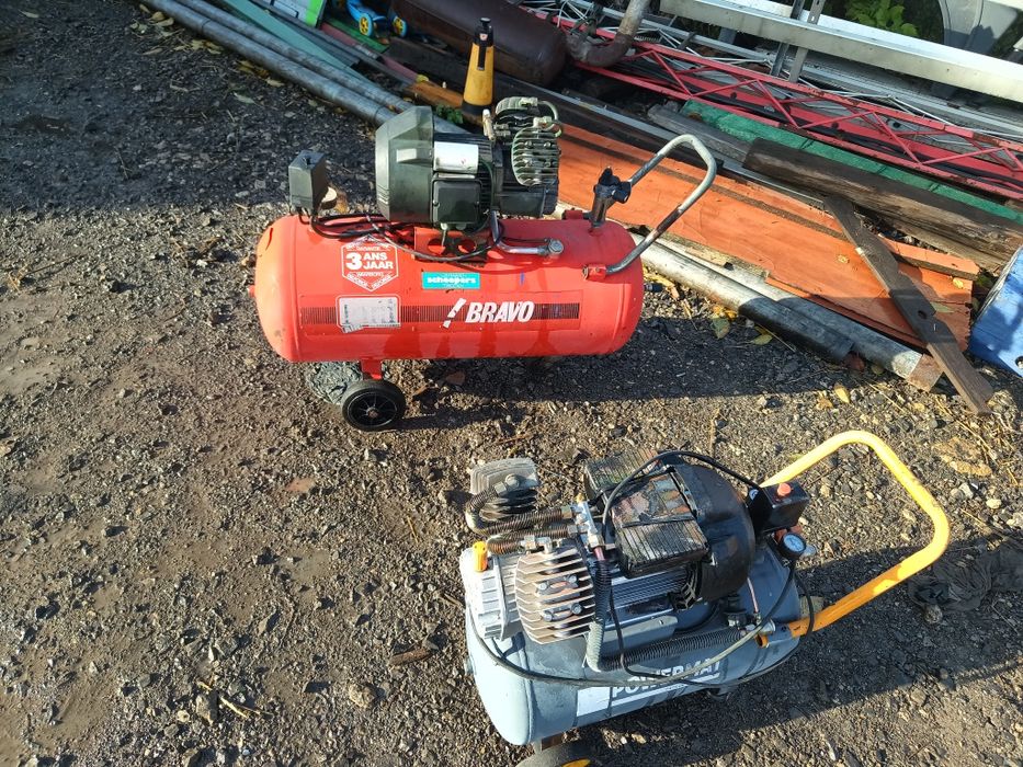 Kompresor olejowy Finin 100 l /50 l dwutłokowy.