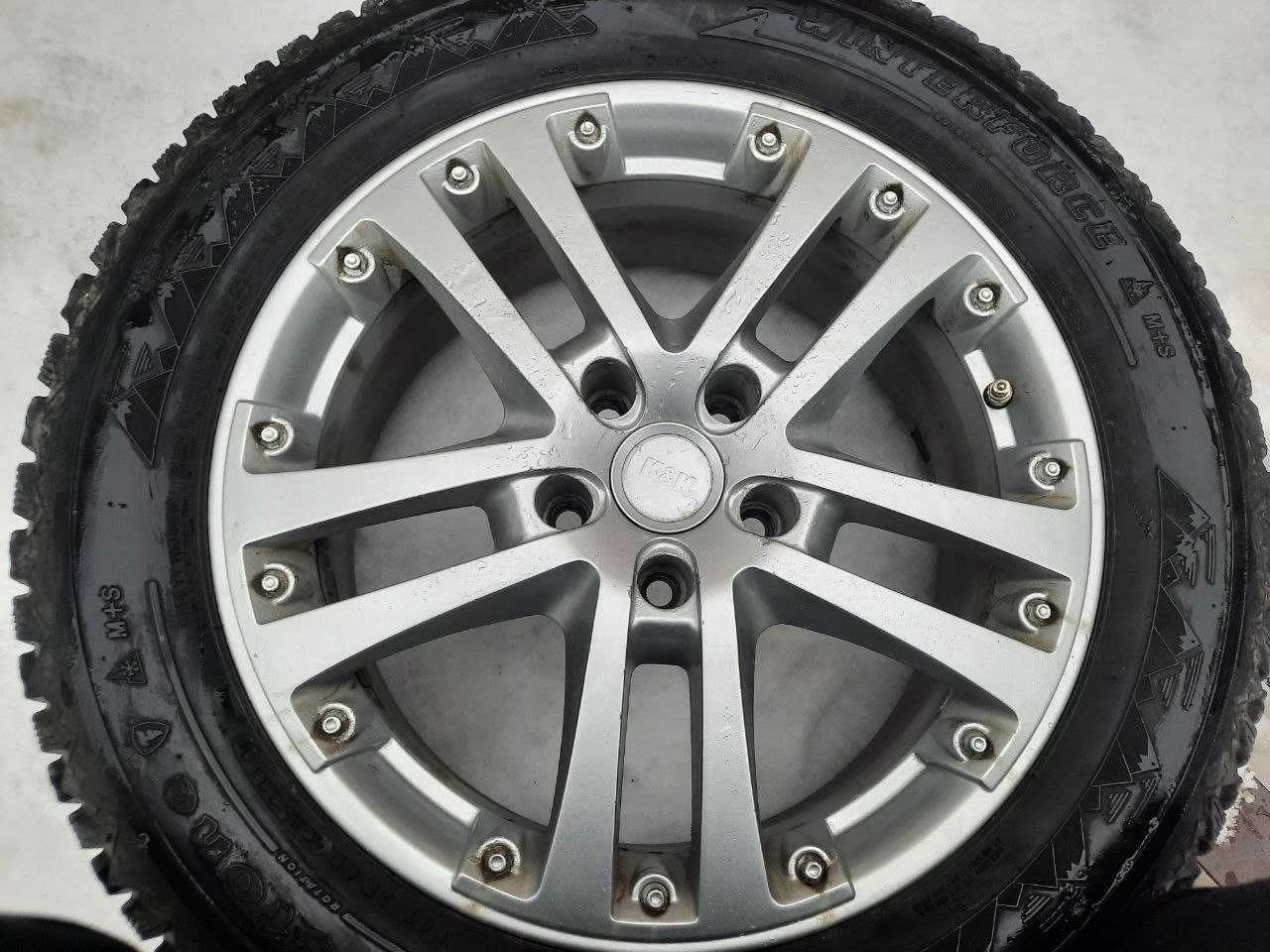 Продам Колеса 4 шт: Диски R 17 5/114.3 ; Шини зимові Firestone