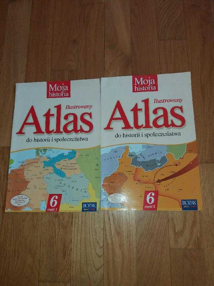 atlasy moja historia 2 części 2005 i atlas historyczny z 1972r