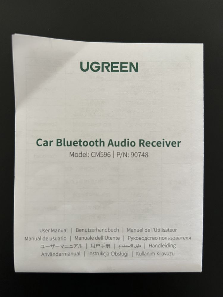 Recetor audio bluetooth