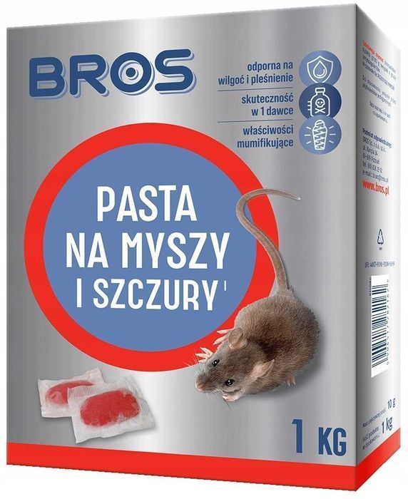 Bros - Pasta Na Myszy I Szczury 1Kg
