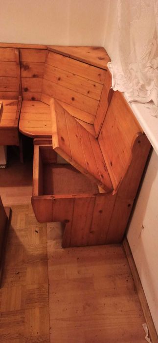 narożnik drewniany - kuchenny biesiadny