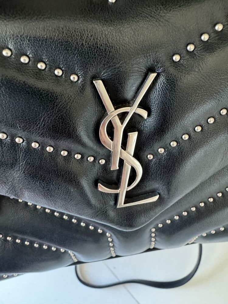 Oryginalna Pouch Bag Mono czarna torebka skórzana srebrne Logo + pasek