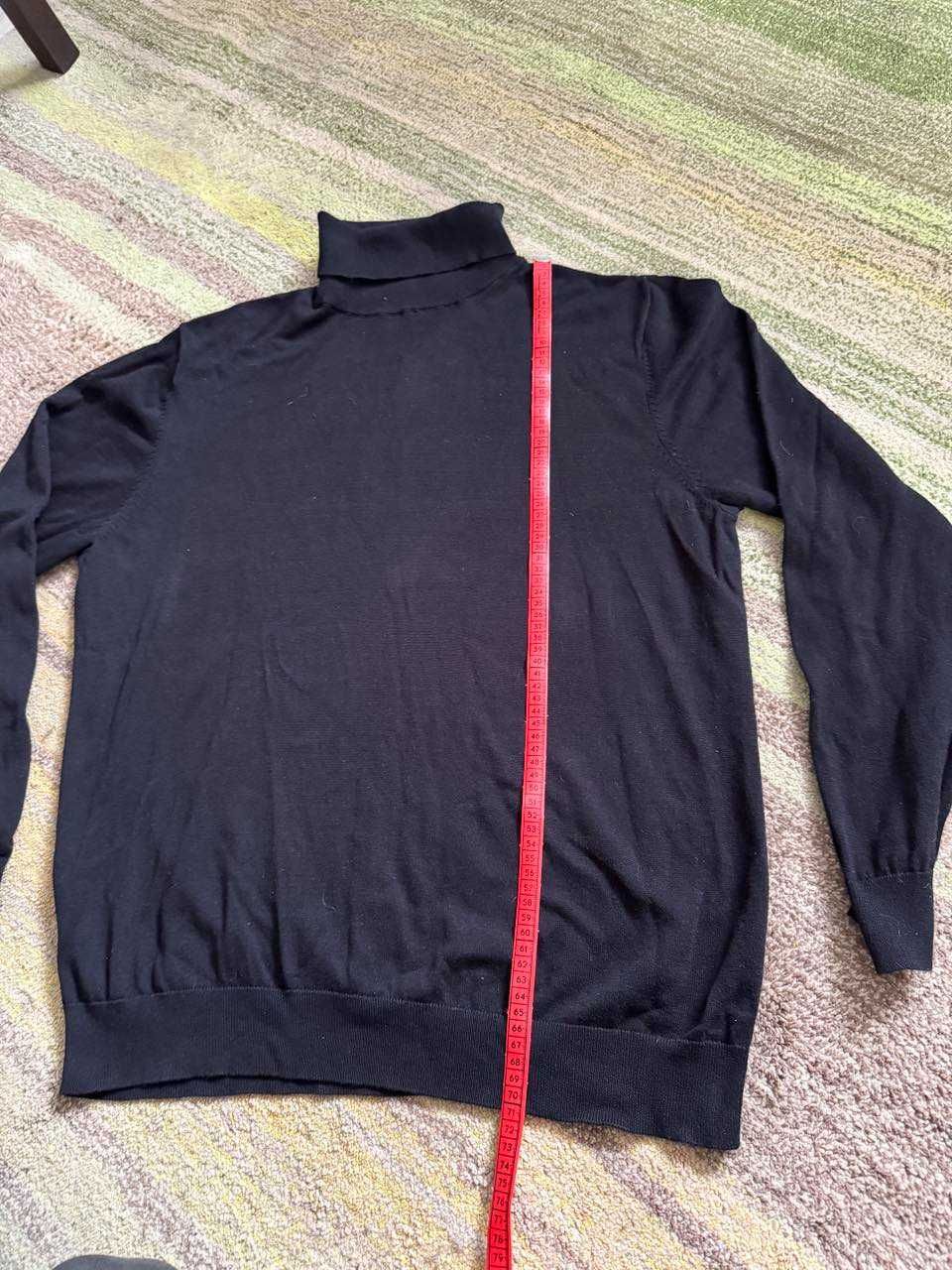Czarny golf męski w rozmiarze XL, marka H&M