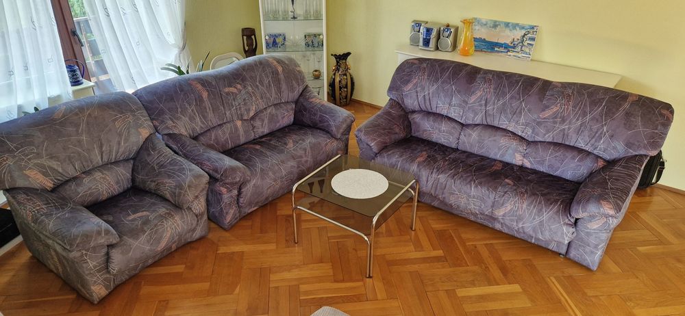 Zestaw wypoczynkowy 3 2 1, do spania