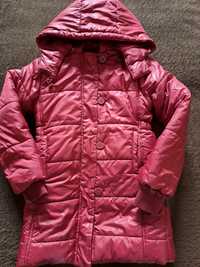 Płaszczyk plaszcz kurtka dla dziewczynki bordowy 122 Quadri Foglio