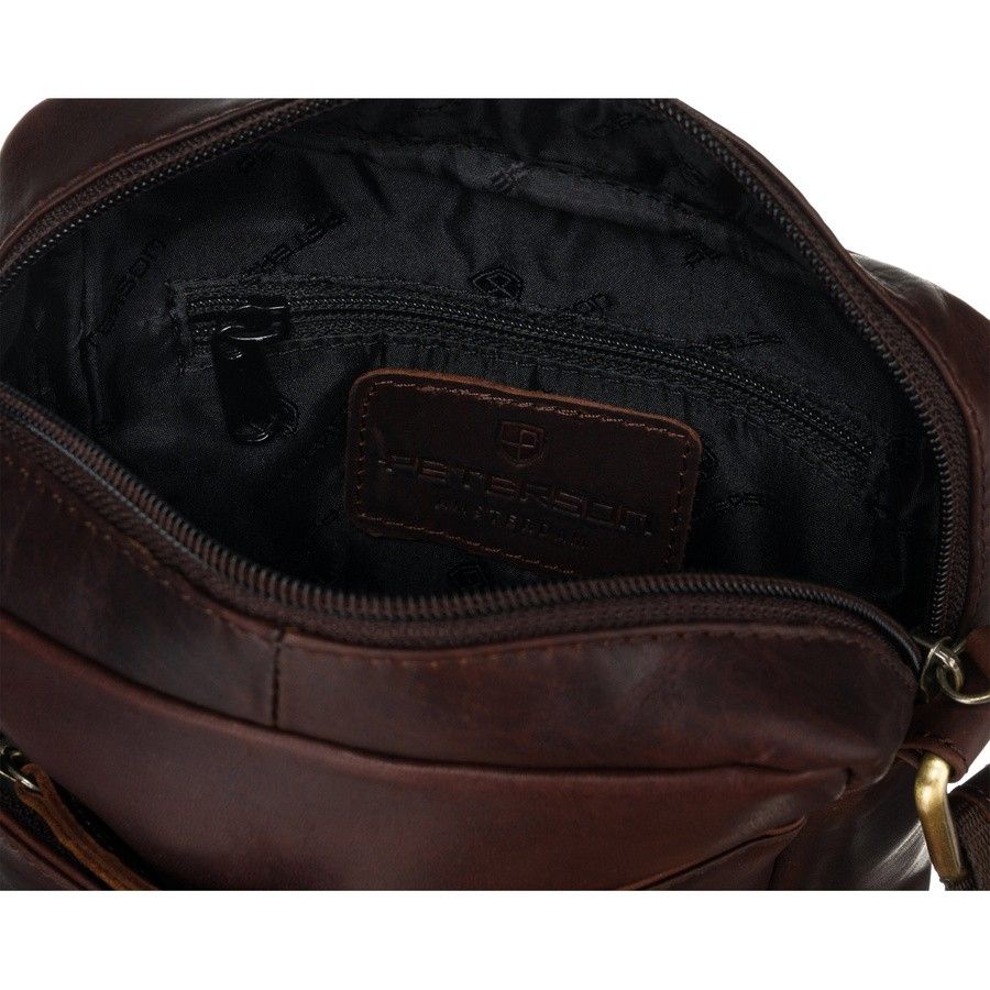 męska torba crossbody ze skóry naturalnej z kieszeniami- peterson