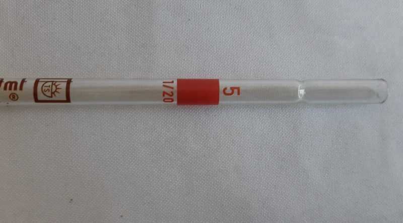 Пипетка мерная полный слив 20 мл. Qualicolor класс B Италия