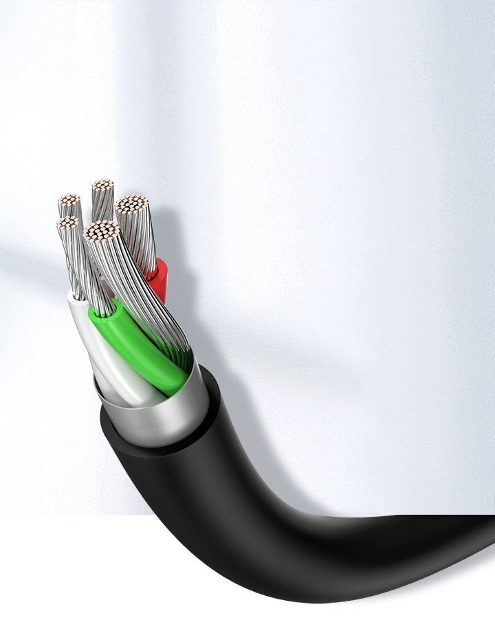 kabel przewód usb - usb-c 2a 1m czarny