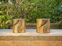 OKAZJA złote donice ceramiczne Home&you